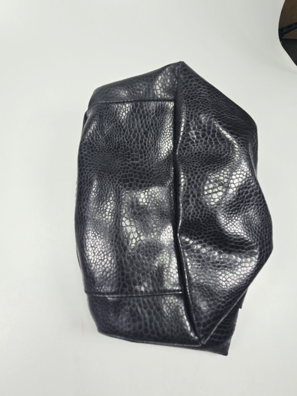 Vintage Guess Snakeskin Shoulder Bag Black Logo Purse READ Y2K Bling Jersey