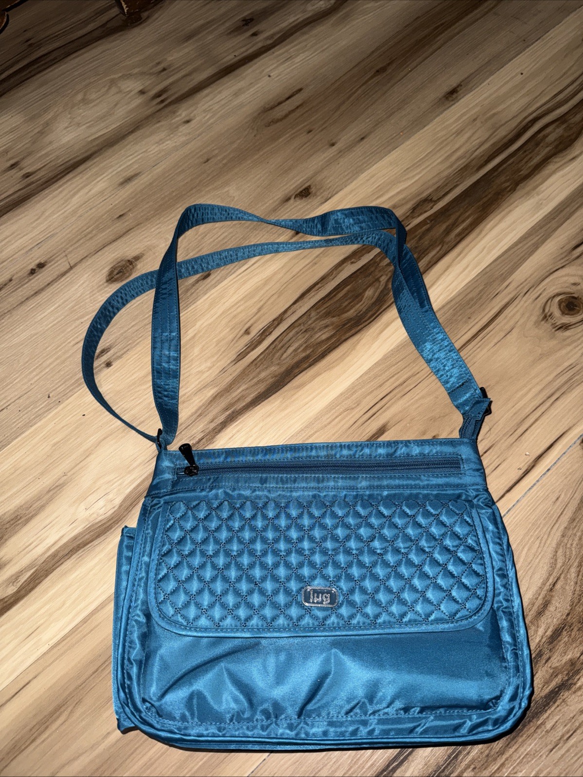 Lug Swivel RFID Ocean Blue Travel Crossbody Shoulder Bag