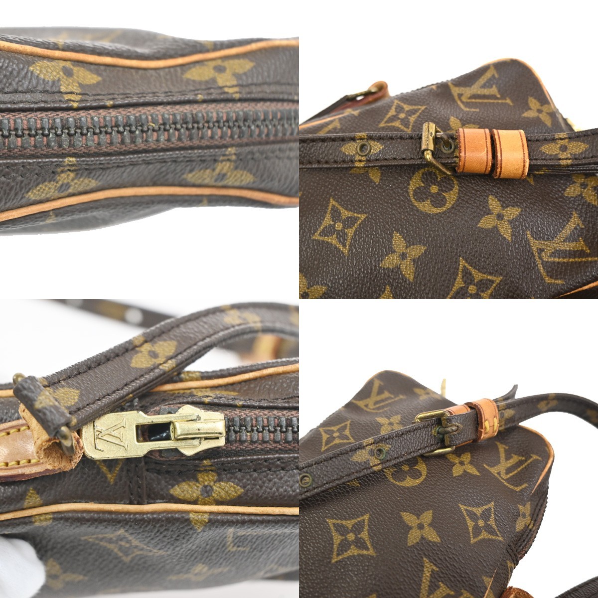 LOUIS VUITTON LV Mini Danube Shoulder Bag Monogram Leather Brown M45268 64KC840