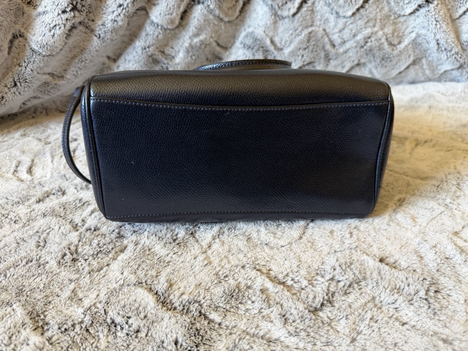 Coach Bennett Mini Satchel Metallic Navy Crossbody Shoulder Bag