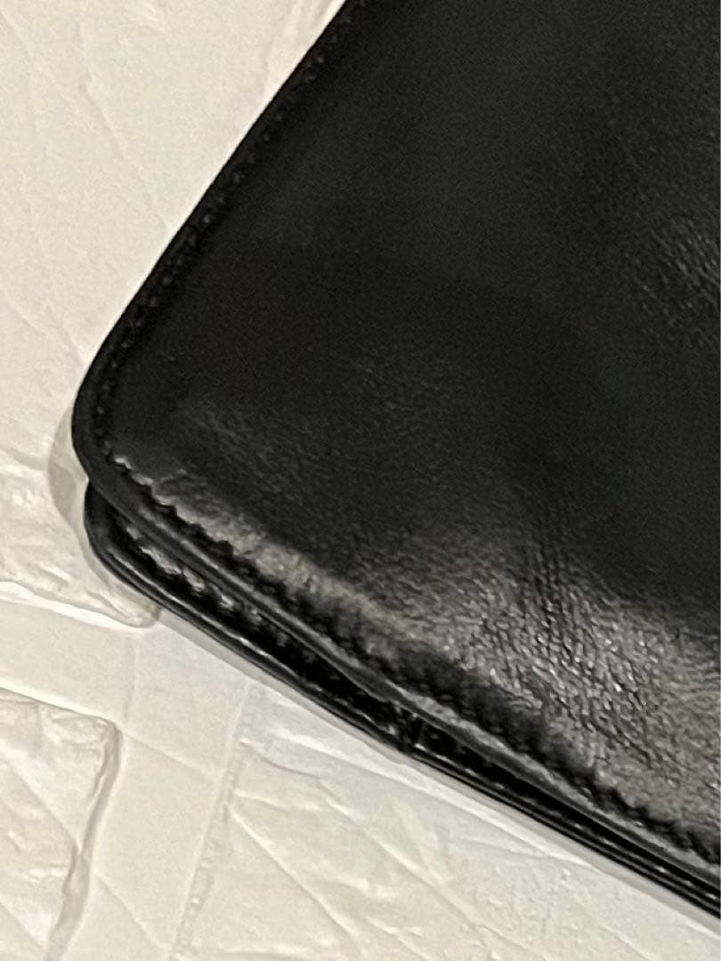 LOEWE Vintage Nappa Leather Shoulder Handbag Black Womens Strap 100cm Accessorie