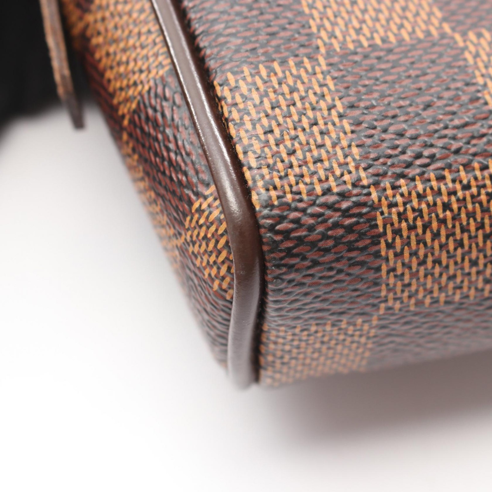 LOUIS VUITTON Brooklyn Waist Belt bag N41101 Damier canvas leather Brown Ebene