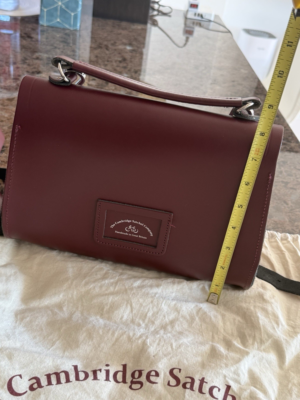Cambridge Satchel Company Poppy Oxblood Leather Crossbody Bag