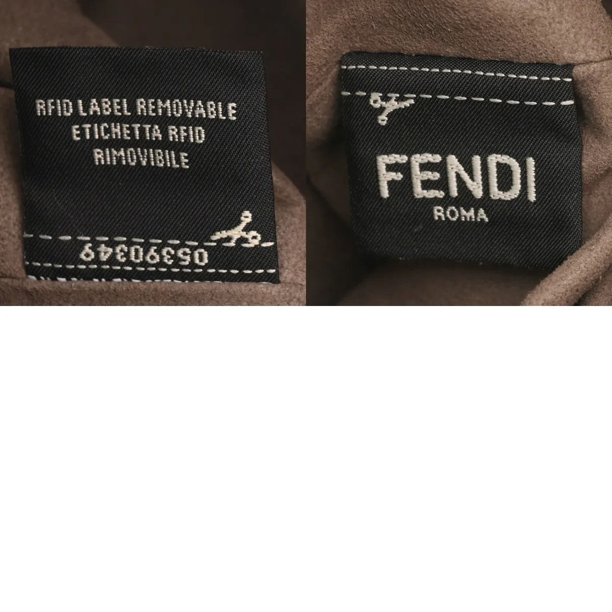 Fendi 8BT298 Handbag Calfskin Gray #WB3522