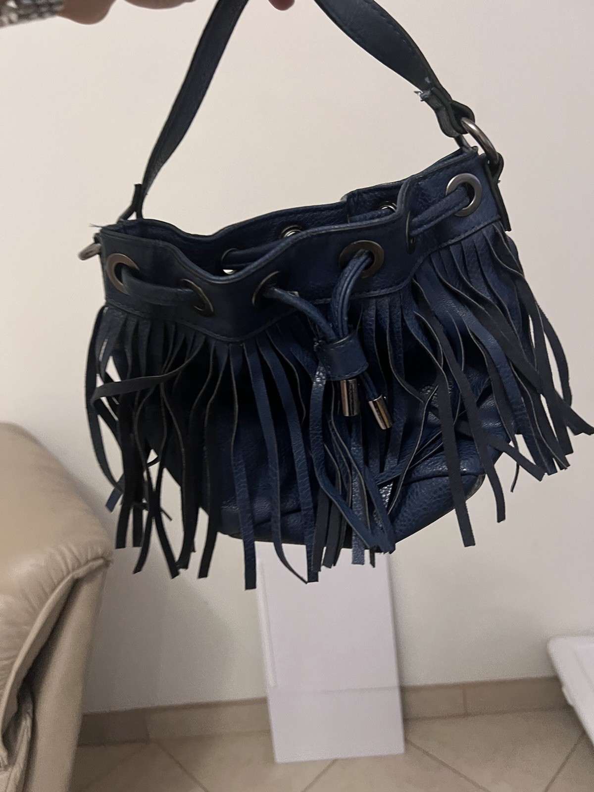Women’s Shoulder Bag Lot 7 ; Crochet Fringe Sequin Coin Purse Chain Strap Zip