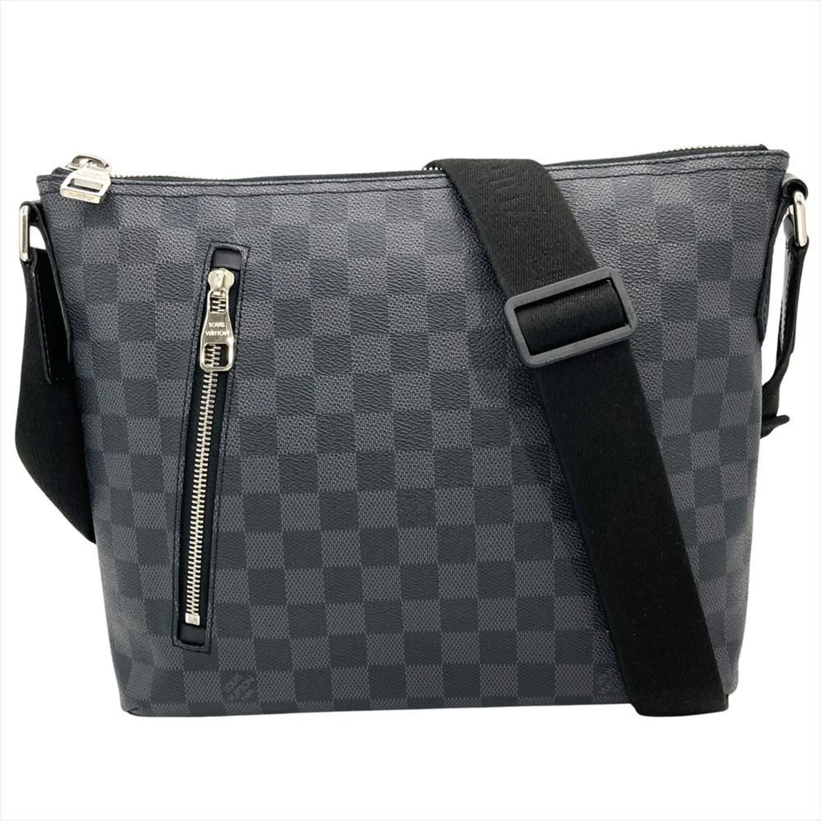 Louis Vuitton Mick PM Shoulder Bag, Damier Graphite, N40003, Black… GZl1k260