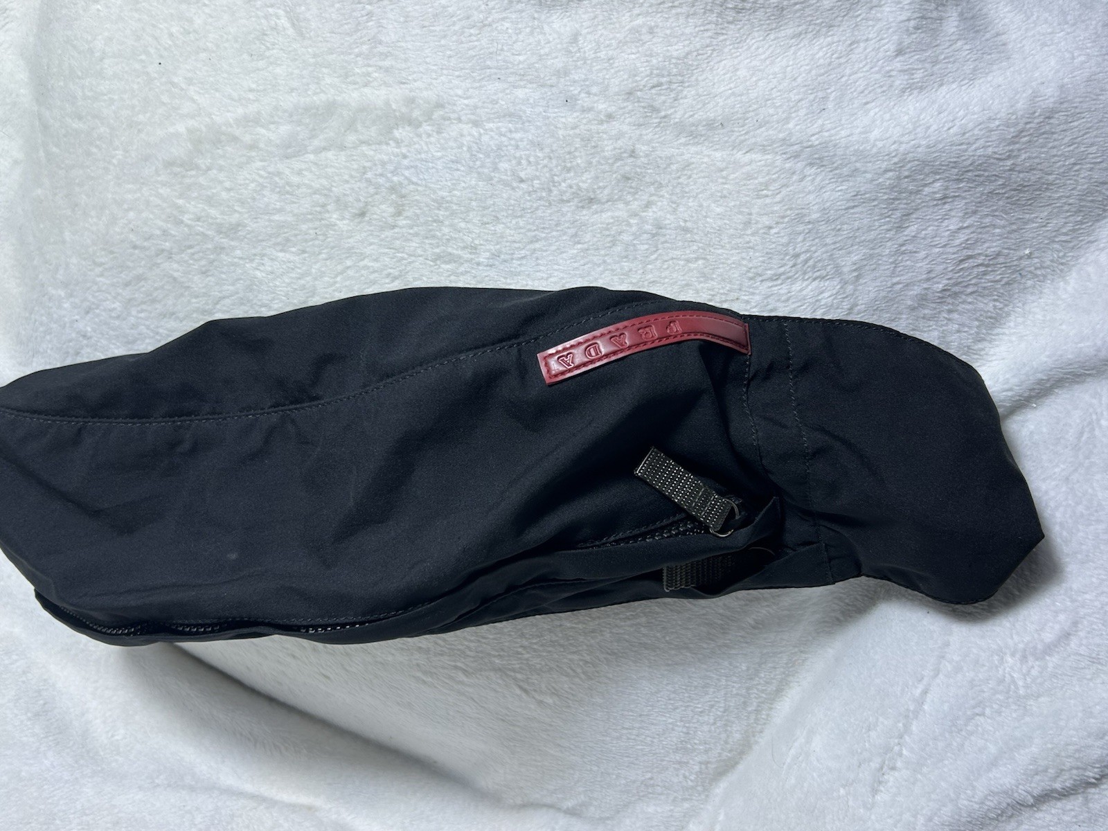 PRADA Sport Waist Bag Body Bag Nylon Black Logo Belt Premium Authentic Unisex