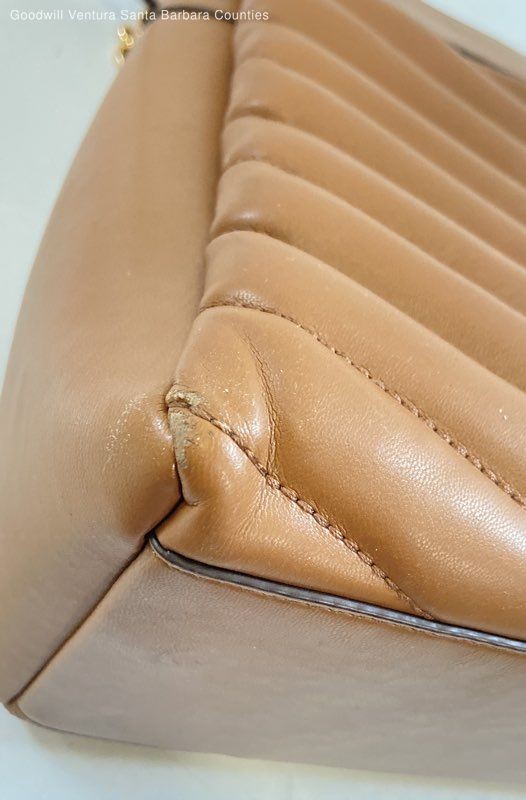 Michael kors Whitney Leather Warm Camel Brown Quilted Leather Tote Bag