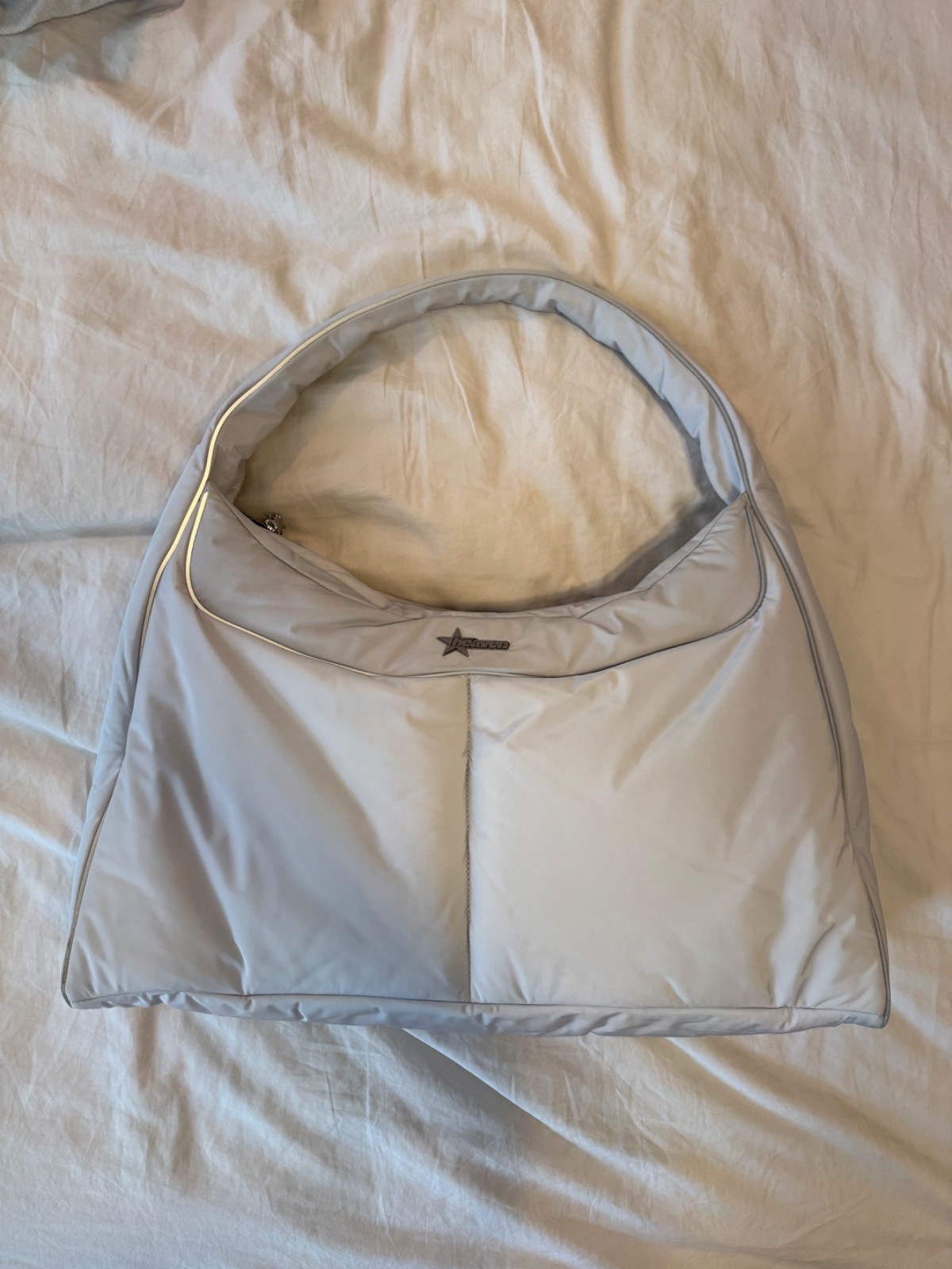 Heaven by Marc Jacobs Oversized Silver Tote Bag