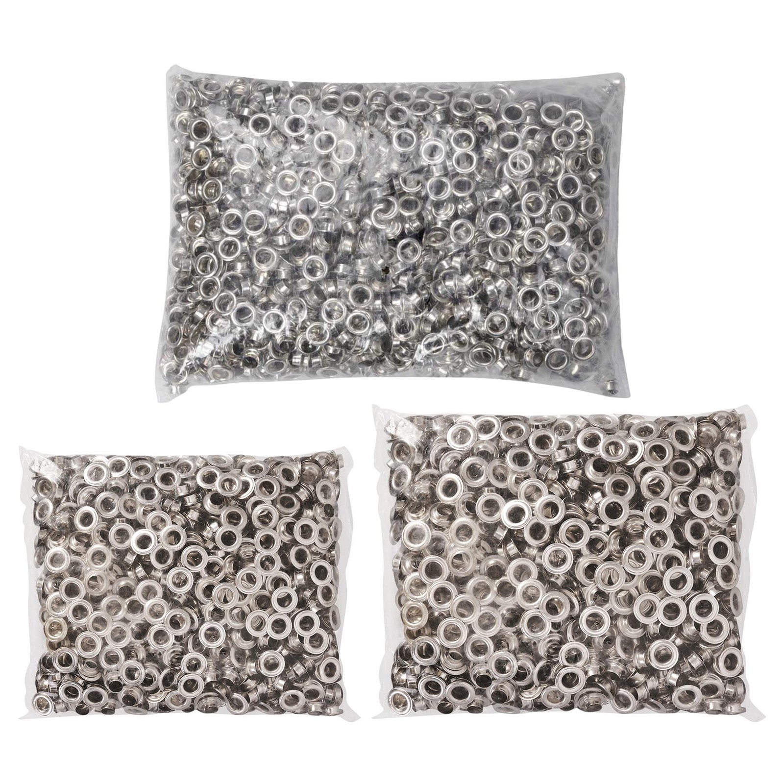 Yescom 4000pcs 1/4″ 3/8″ 1/2″ Grommet & Washers Kit Leather Bags Signs Poster