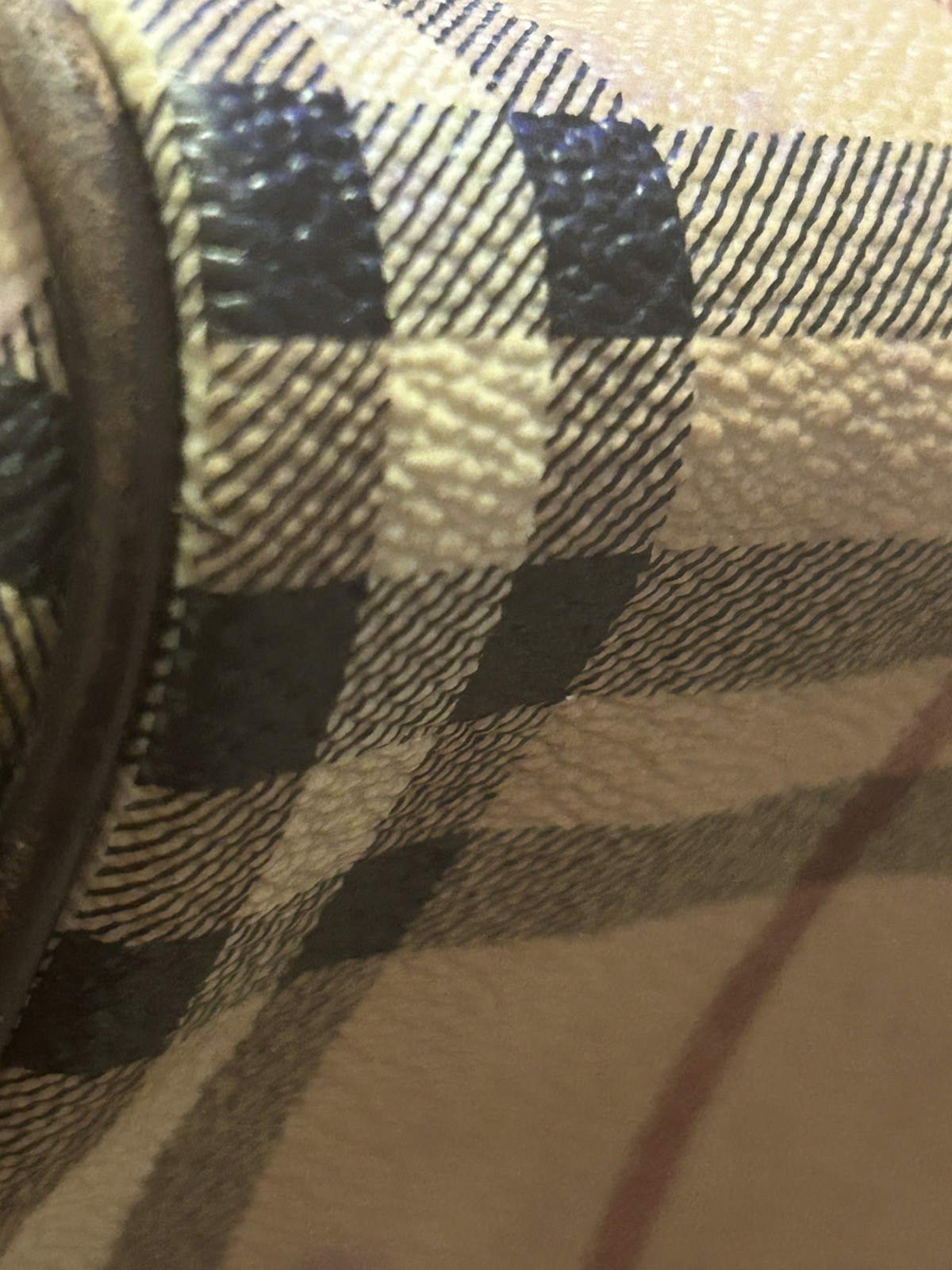 Authentic Burberry HaymarketCheck Bowling Boston Bag • Made in Italy • Vintage