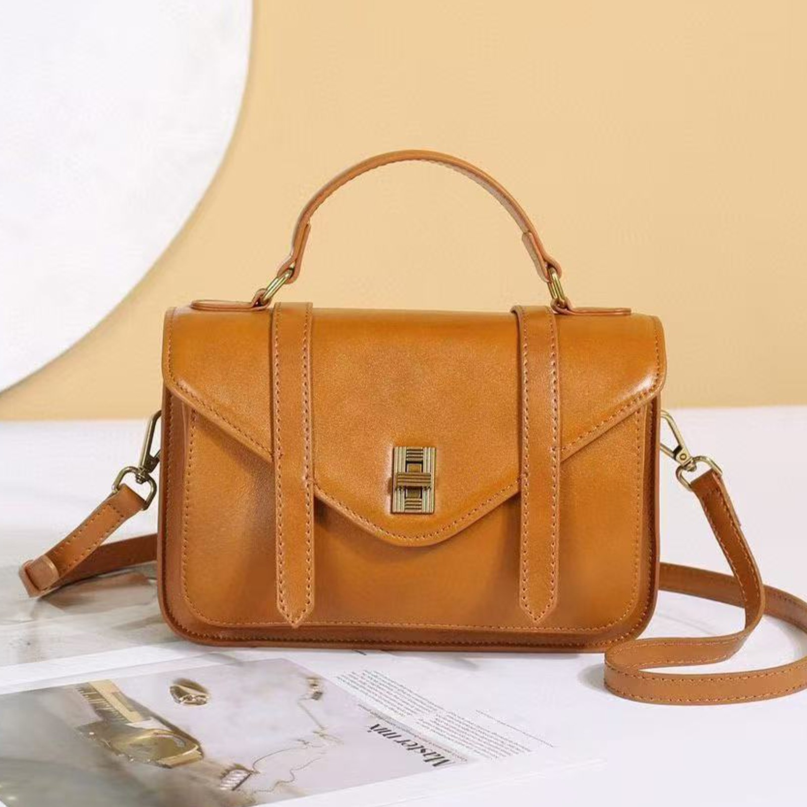 Small Purses and Handbags Women Genuine Leather Phone Crossbody Shoulder Bag