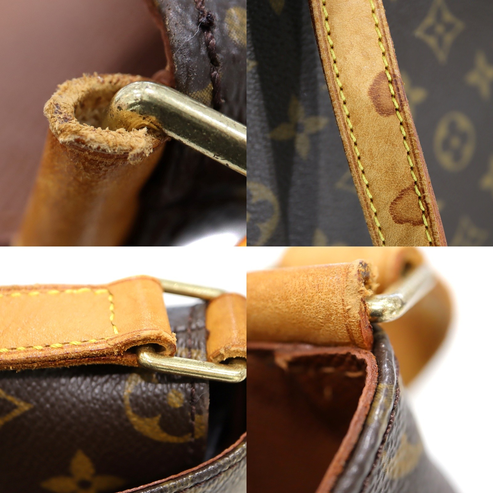 Louis Vuitton Musette Tango Long Shoulder M51388 Coated Canvas Brown #KNB1210