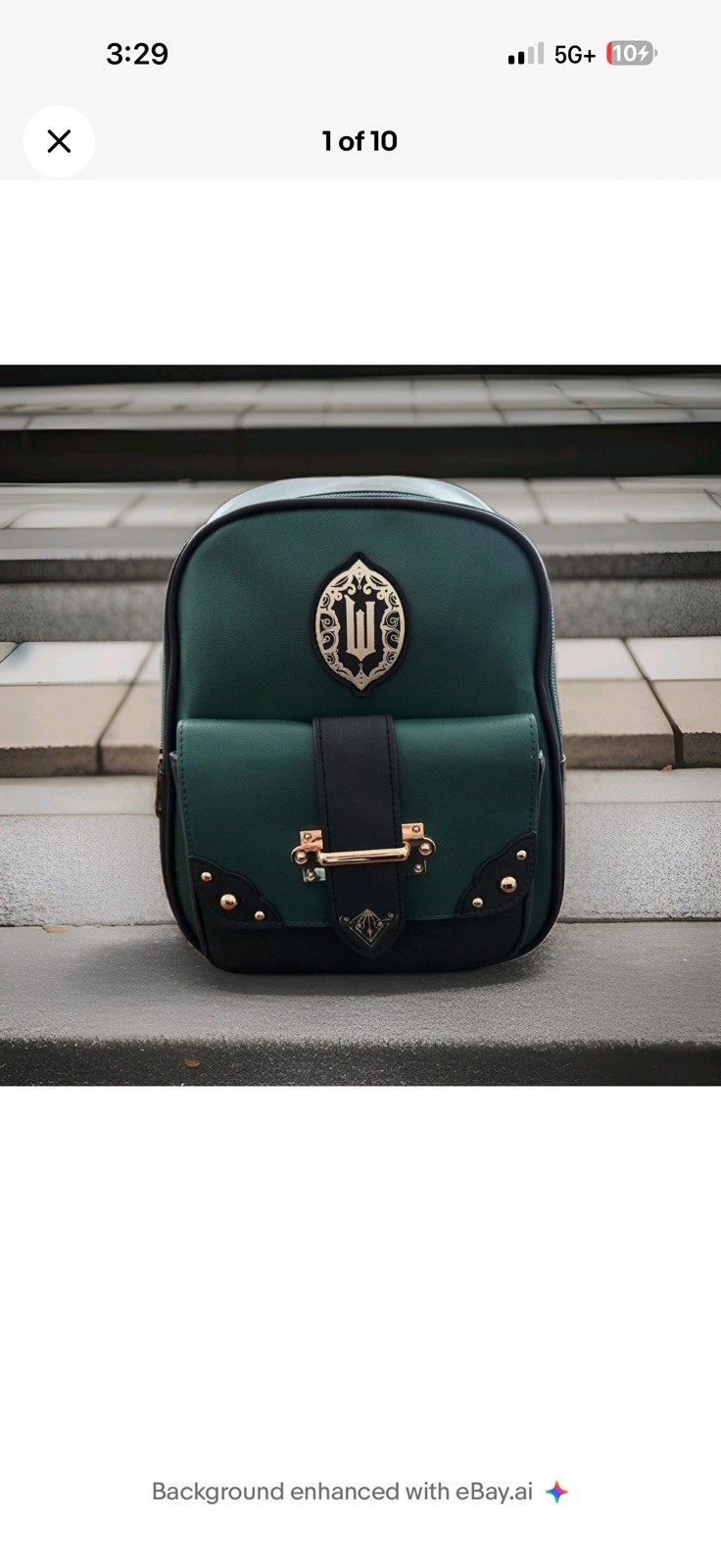 Wicked Emerald City Green And Black Mini Backpack Bioworld NEW With Tags