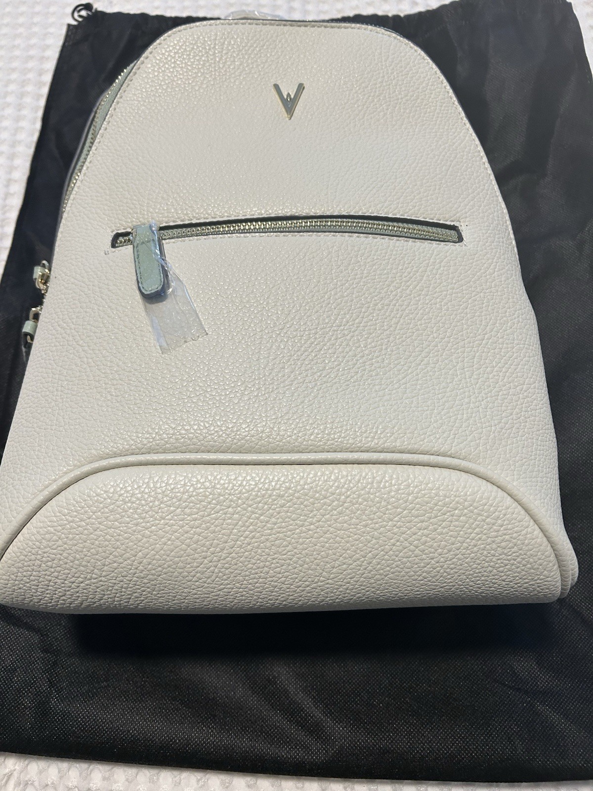 NWT Wm’s Vanessa Williams Backpack Bone/IvoryW Mint Trim/ Dust Bag Included