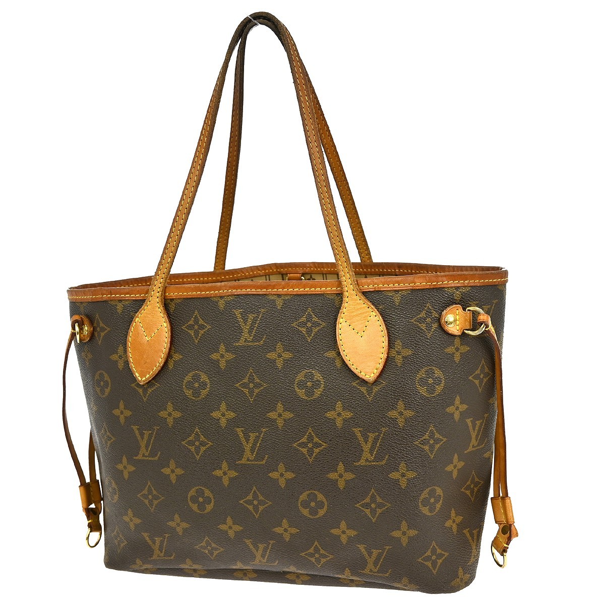 Deal01 LOUIS VUITTON MONOGRAM NEVERFULL PM TOTE HANDBAG M40155 VI2121 YQ05887