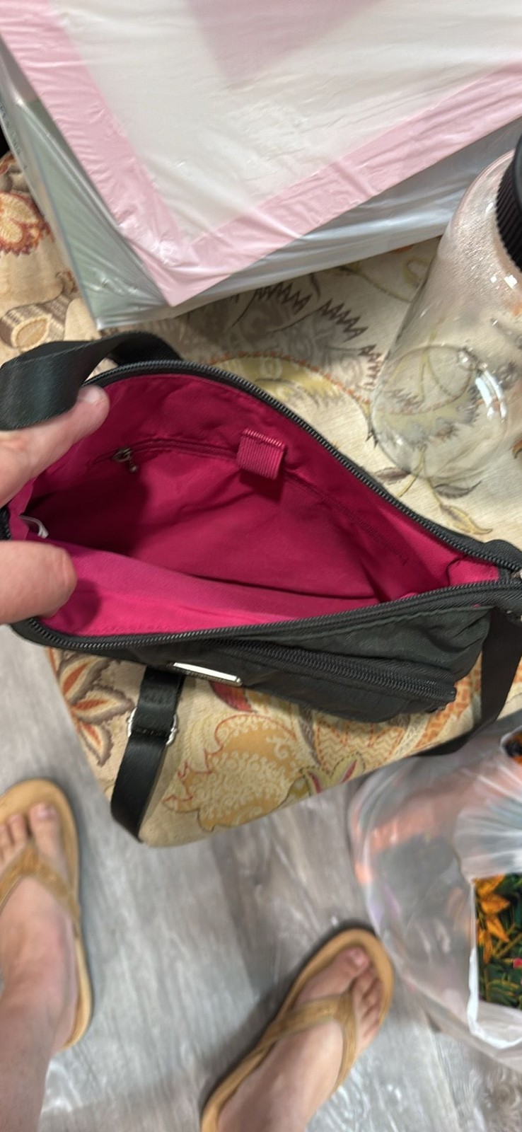 Baggallini Multi-Pocket Nylon Crossbody Bag