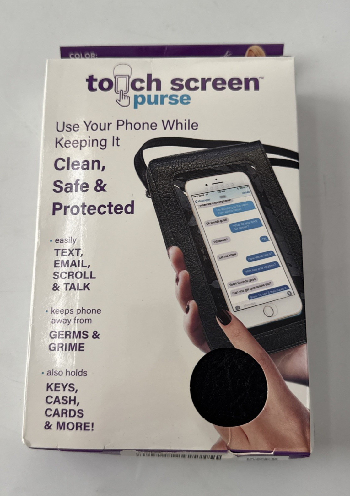 Touch Screen Purse by Lori Greine of Shark Tank Women’s Crossbody Cell Phone