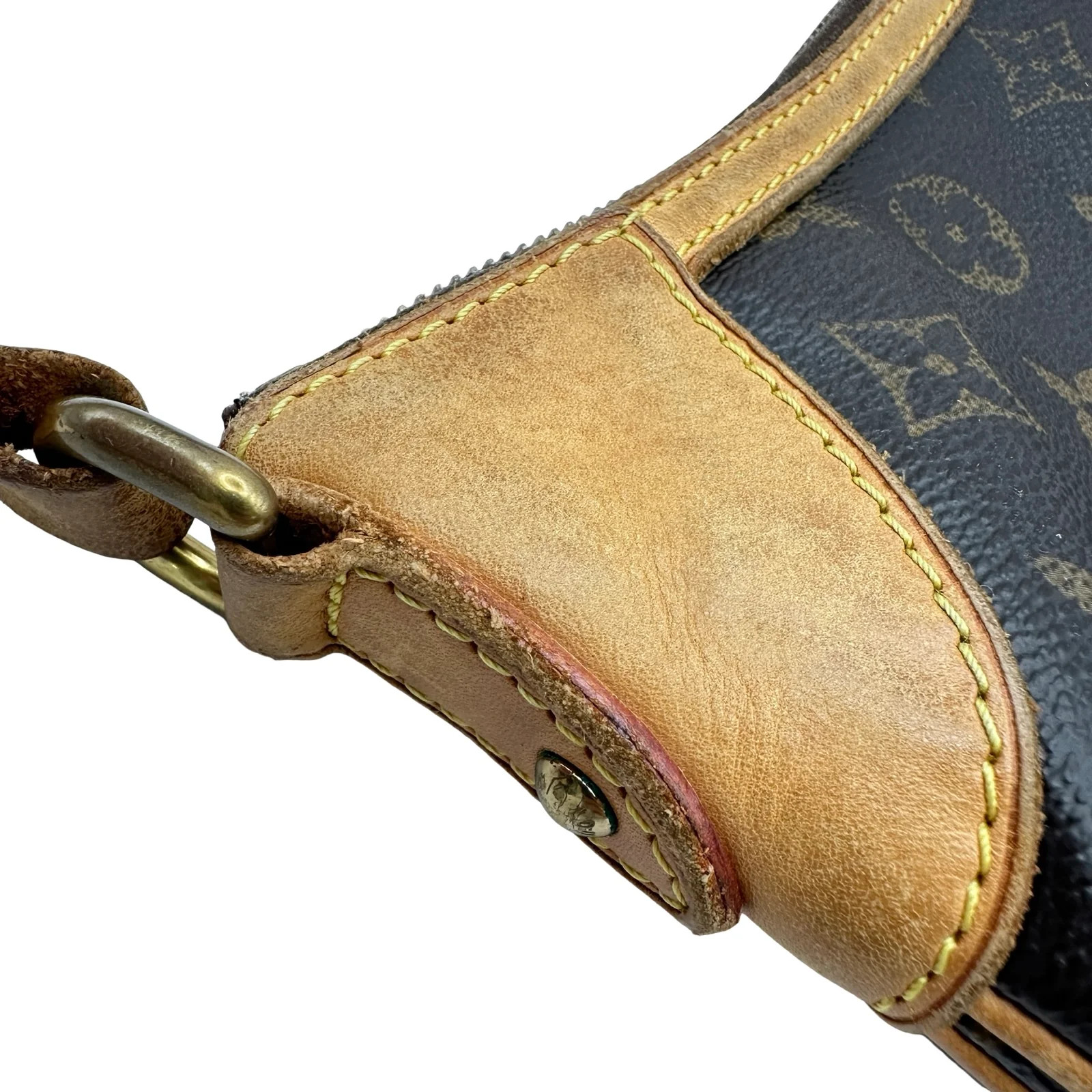 LOUIS VUITTON Odéon PM Brown Monogram Shoulder Bag M56390 #OKB4123