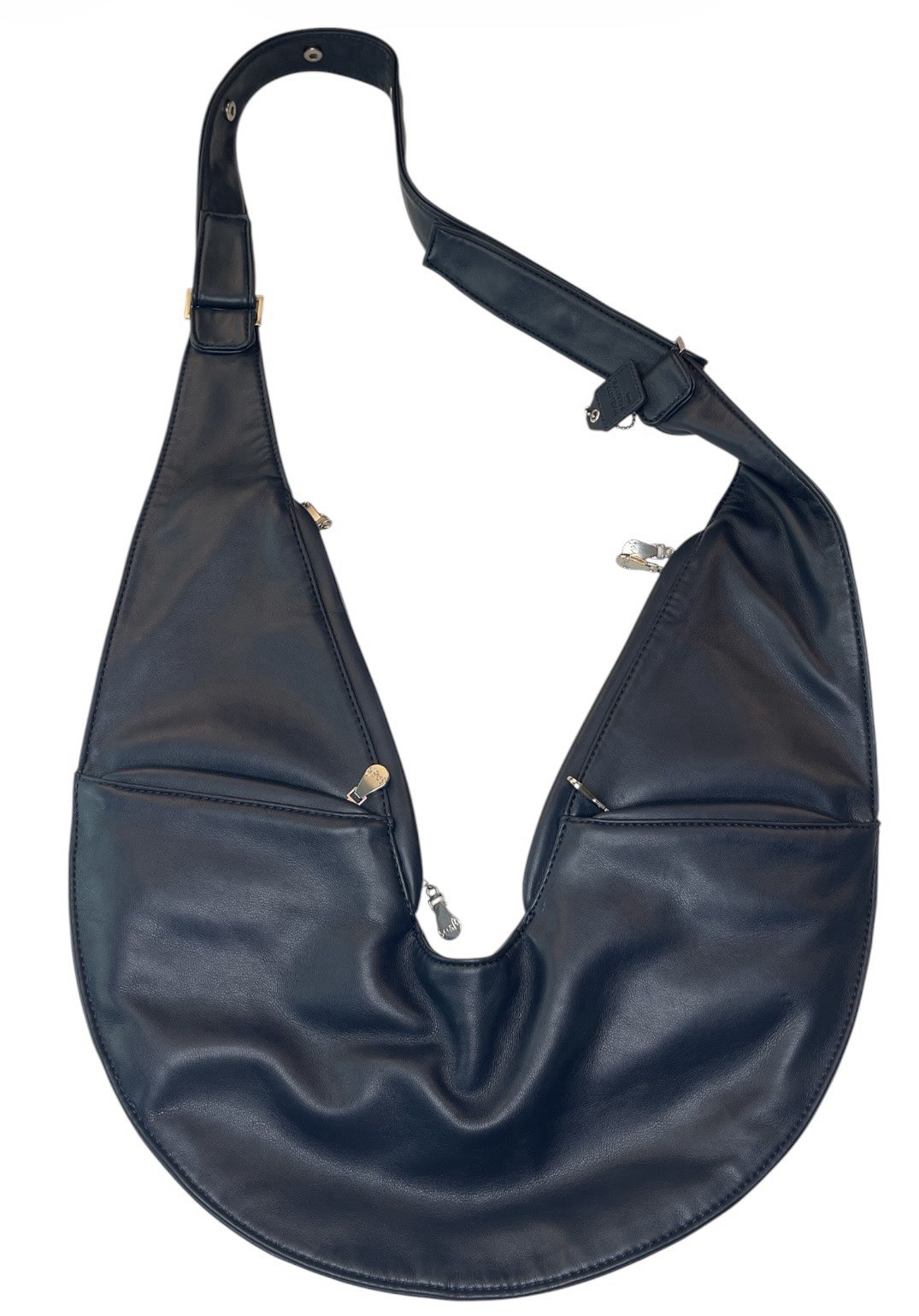 Sash Yosemite Romance 2023 Blue Crescent Shoulder Bag Zip Pockets Silver