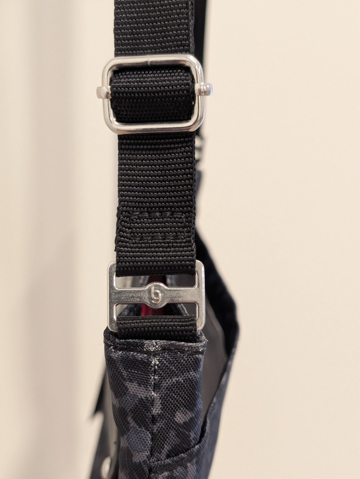 BAGGALLINI 100% POLYESTER BLACK/GRAY SHOULDER BAG