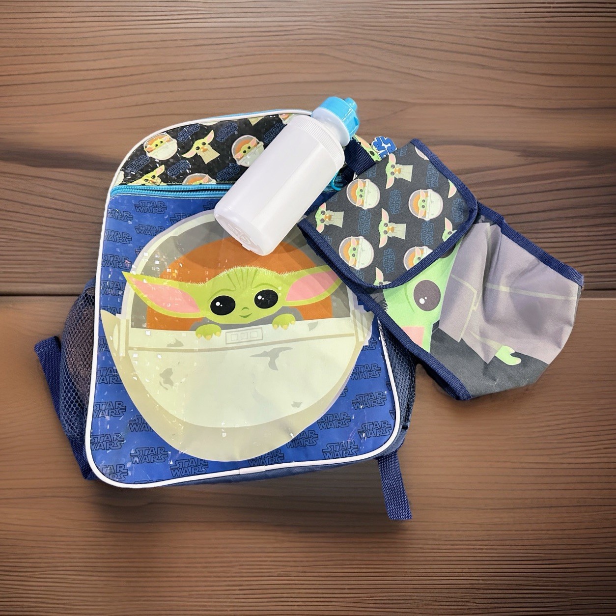 Mandalorian Baby Yoda Grogu 2pc Backpack Lunchbox Set NEW