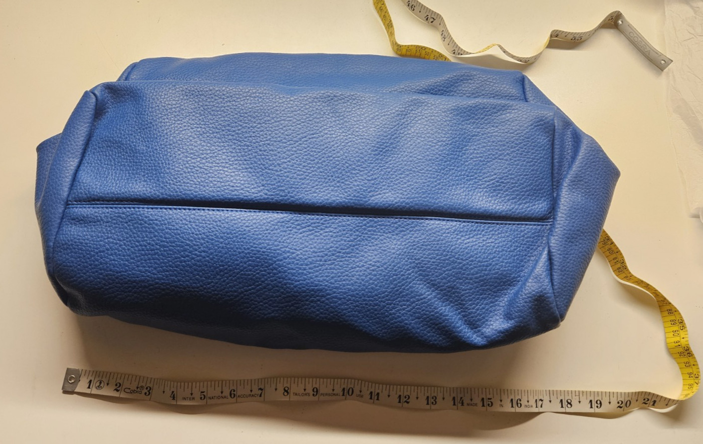 Kayla + Ava Vegan Leather Bag Blue