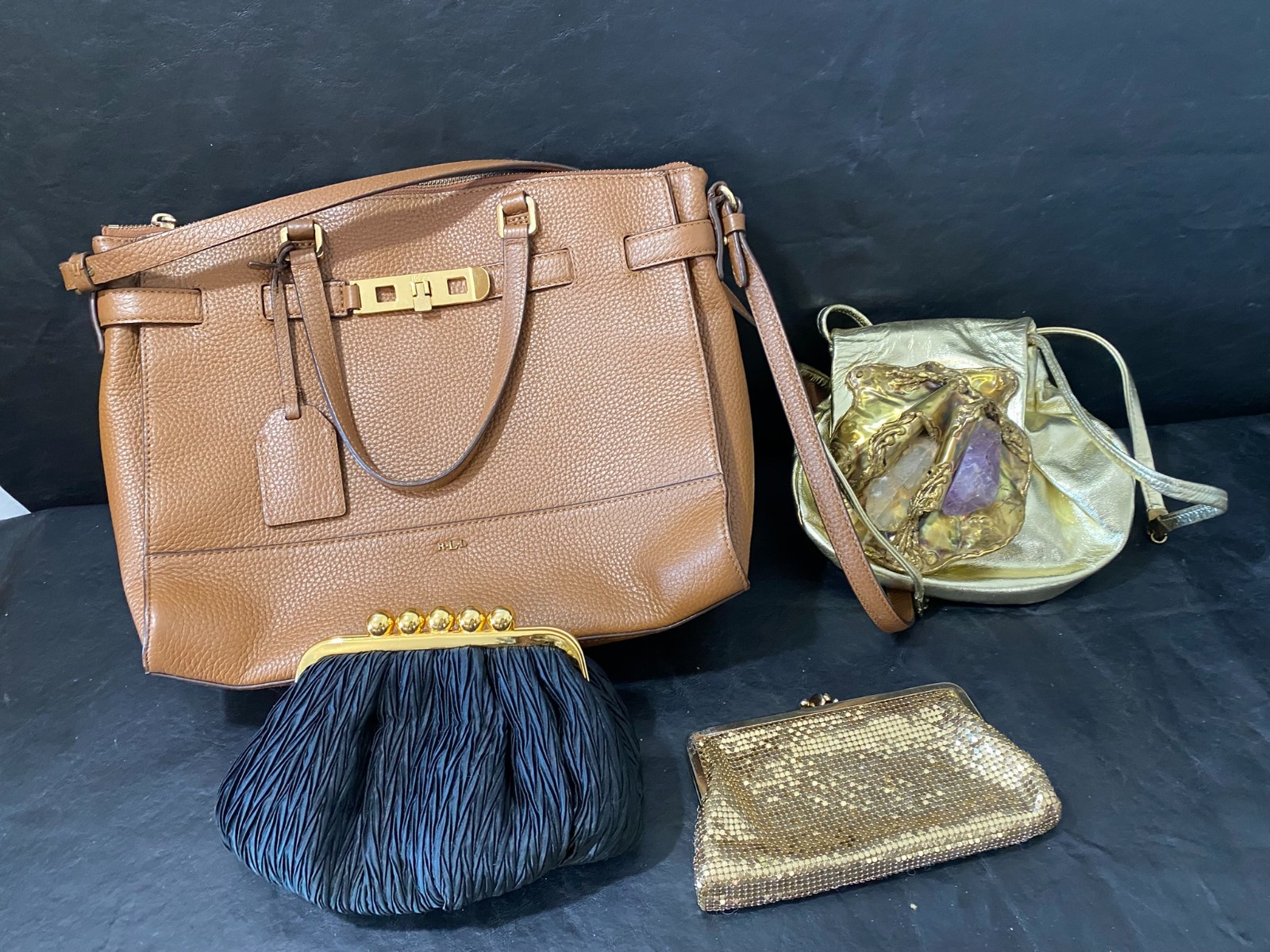 Whiting & Davis Ralph Lauren Fancy Nancy Carla Marchi estate purse lot