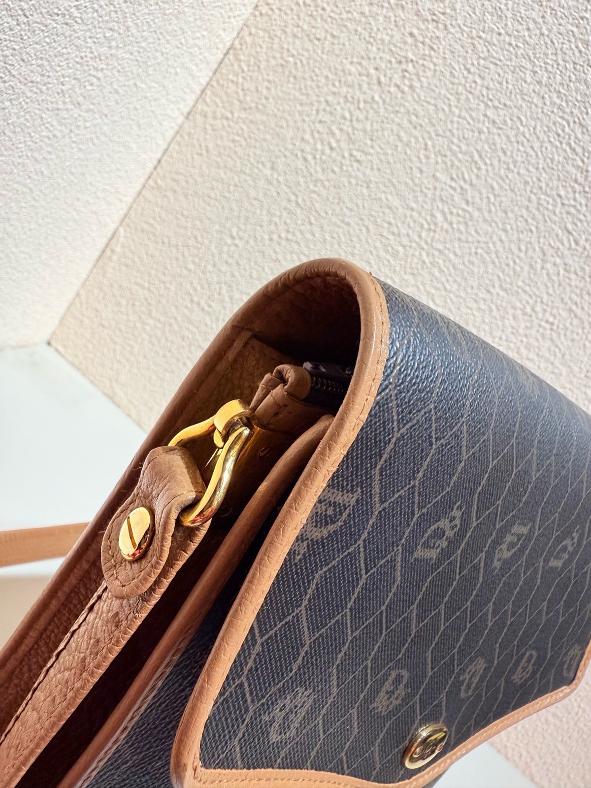 Dior Pre-Owned Authentic Crossbody Bag Monogram 20×26×5cm