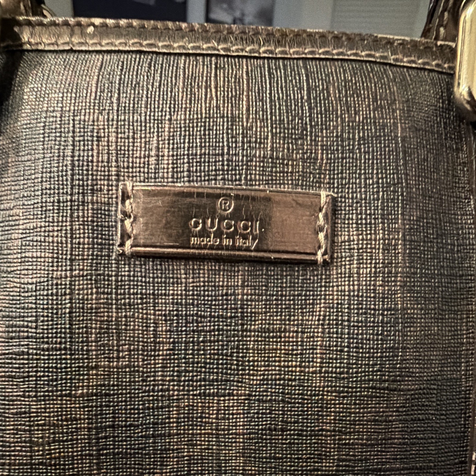 Gucci GG Supreme metallic bronze Mini Joy Boston bag