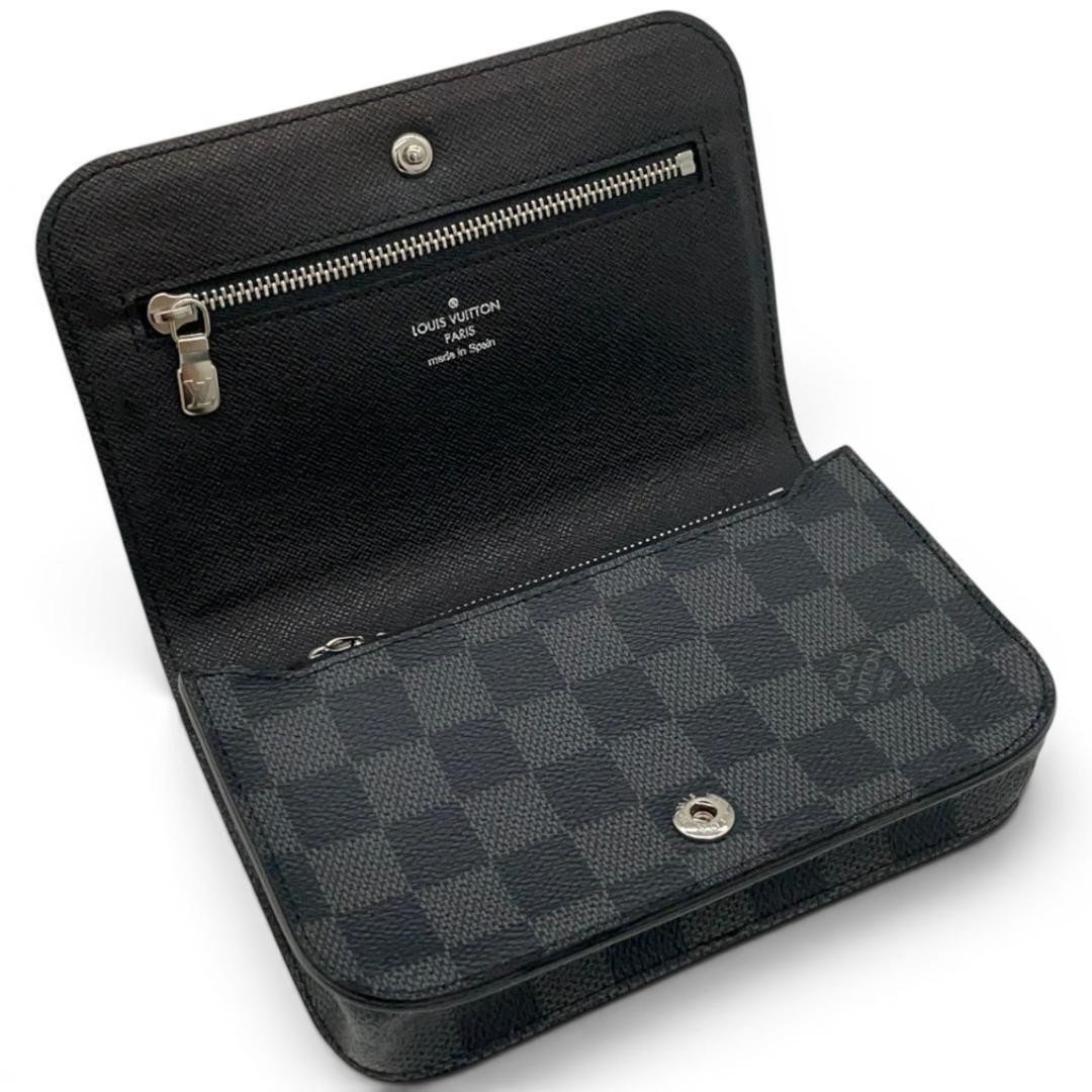 Super Mint Condition Louis Vuitton Pochette Homme Damier Graphite M6837 Men’s Wo