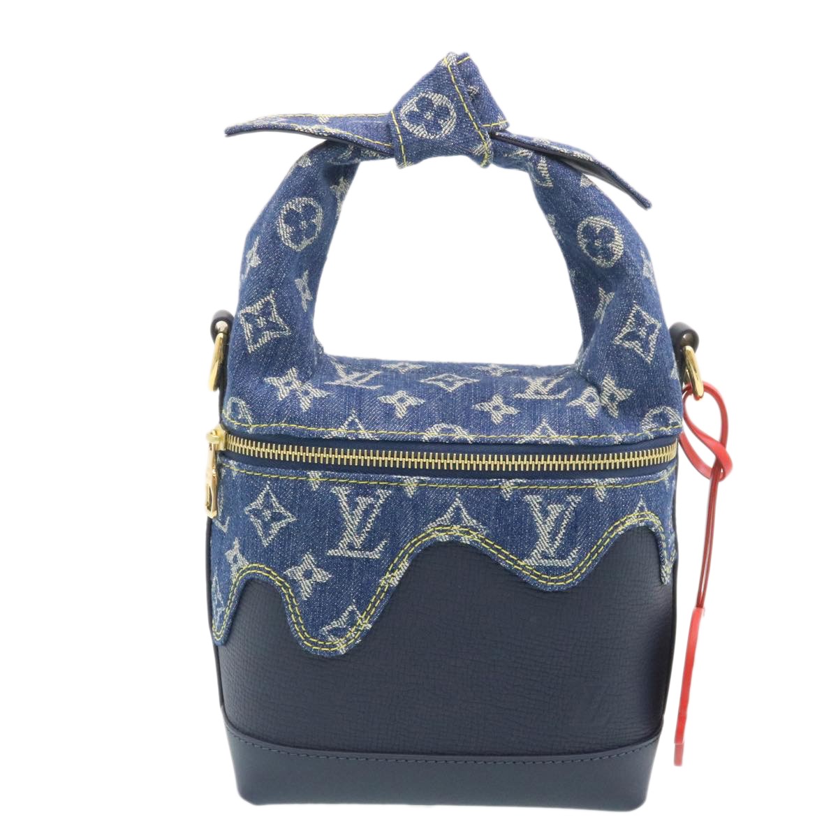 LOUIS VUITTON MonogramDenim drip Japanese cruiser ShoulderBag M45970 Auth 28…