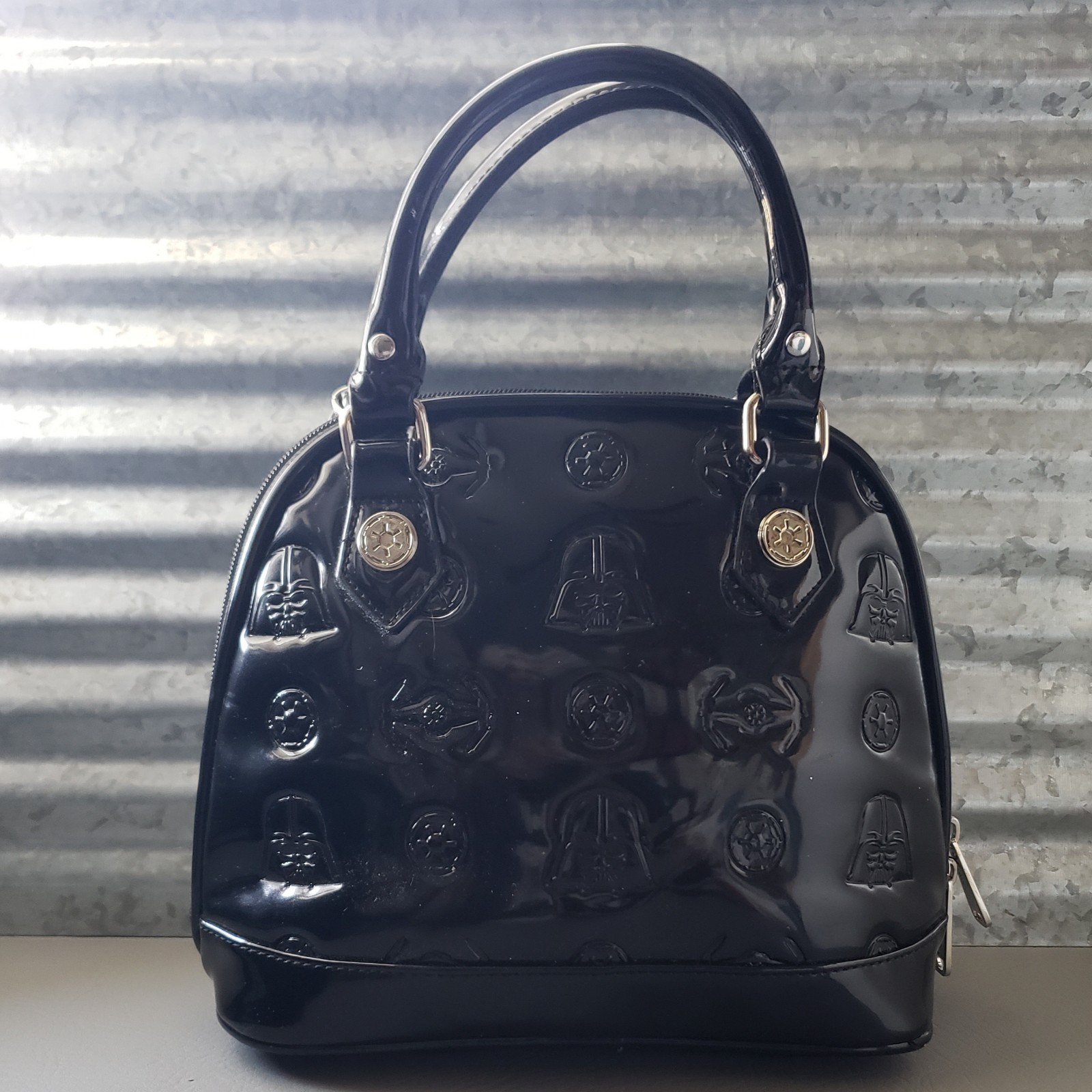 Loungefly Disney Star Wars Darth Vader Satchel Purse 9″T 10″W 5″D Nice & Clean