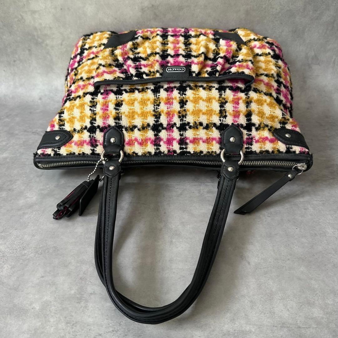 COACH Check Daisy Wool Emma Tote bag