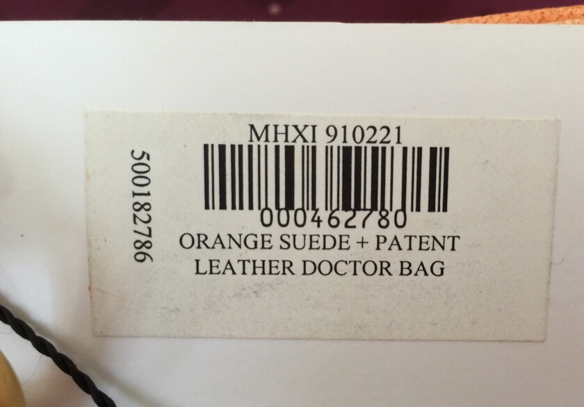NWT Gianfranco Sisti Genuine Italian Suede Patent Leather Hand Bag Purse Orange