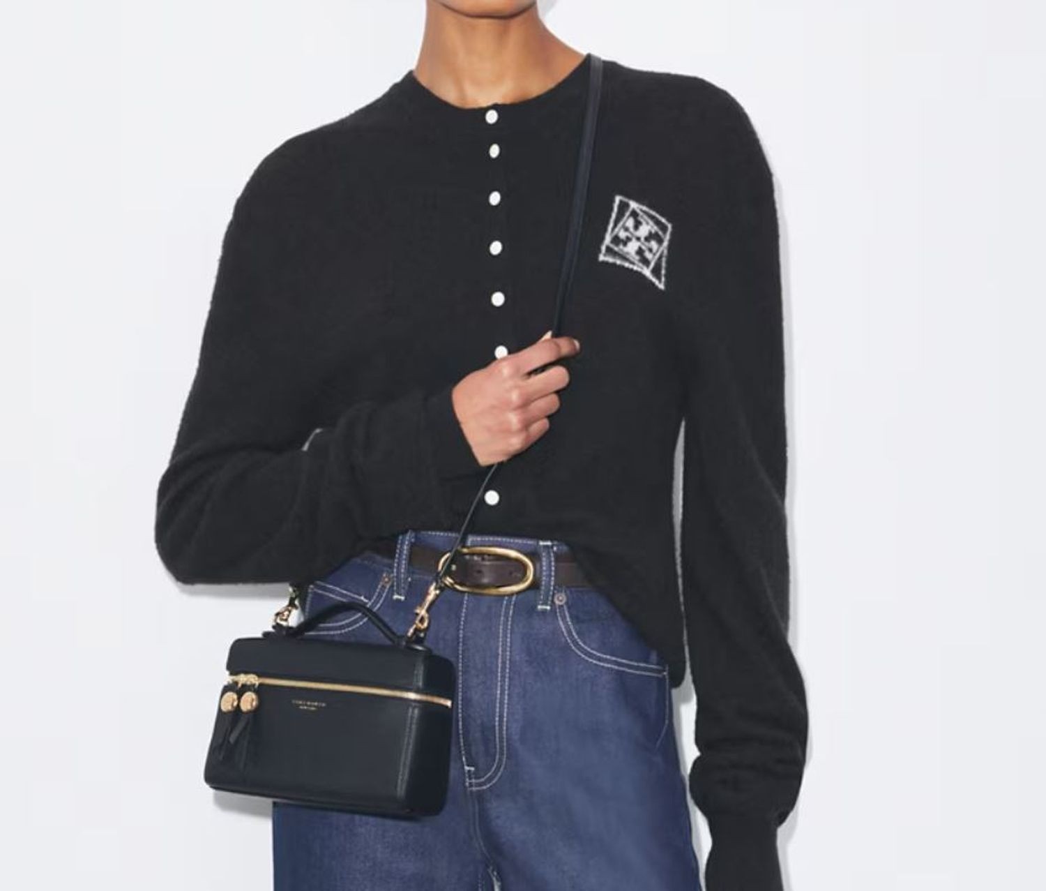 Tory Burch Romy Slim Mini Bag Black OS