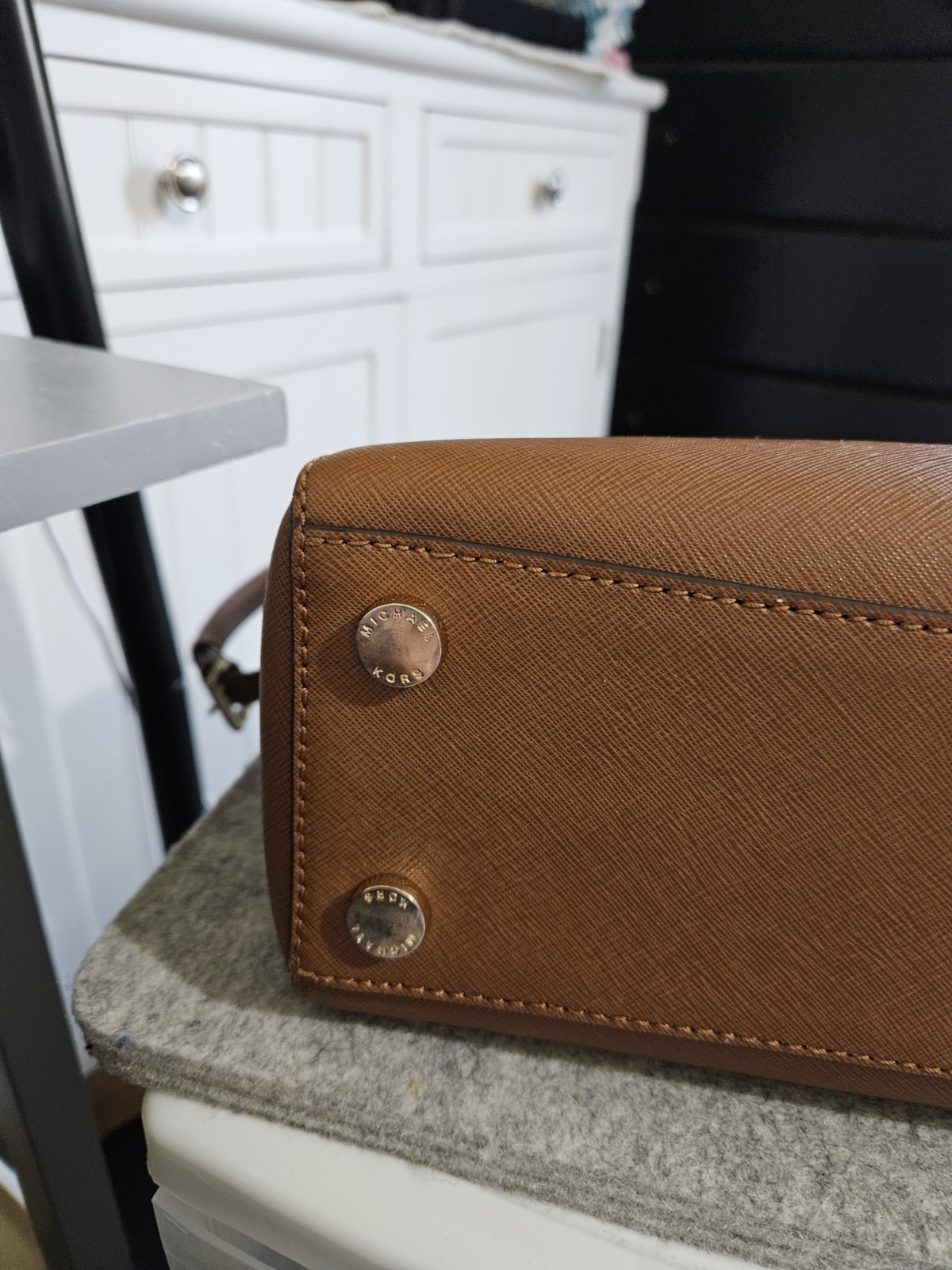 Michael Kors Hamilton Satchel, Medium, Chestnut Color