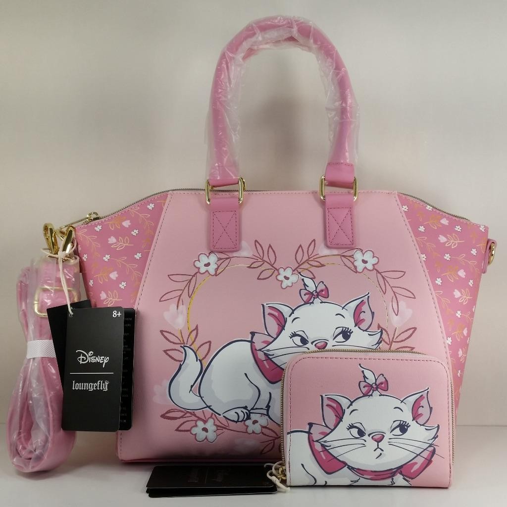 Loungefly Disney The Aristocats Marie Flowers Satchel Bag Crossbody Bag & Wallet