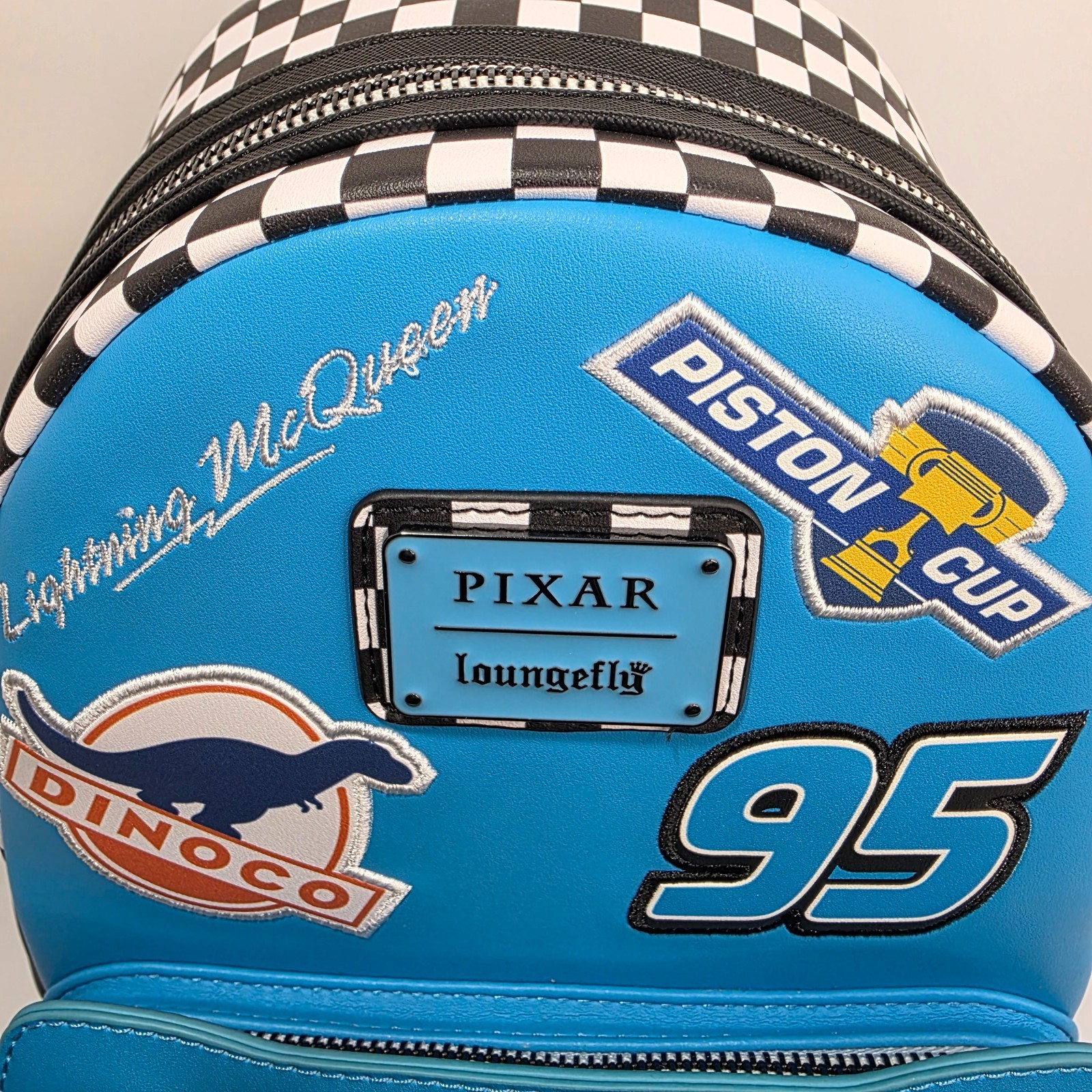 Loungefly Pixar Cars Dinoco Light Up Lightning McQueen Mini Backpack Recharge