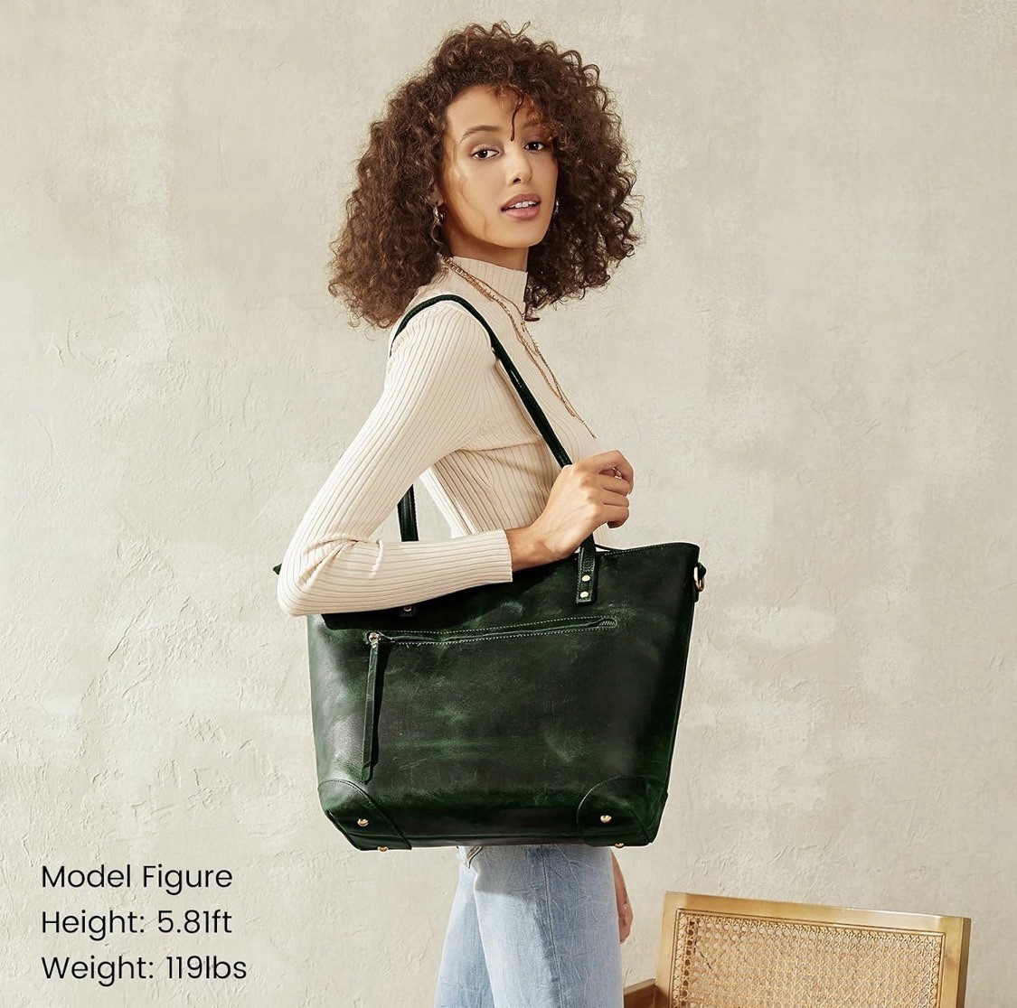 Vintage Genuine Leather Shoulder Bag Work Totes for Women Purse Handbag with …