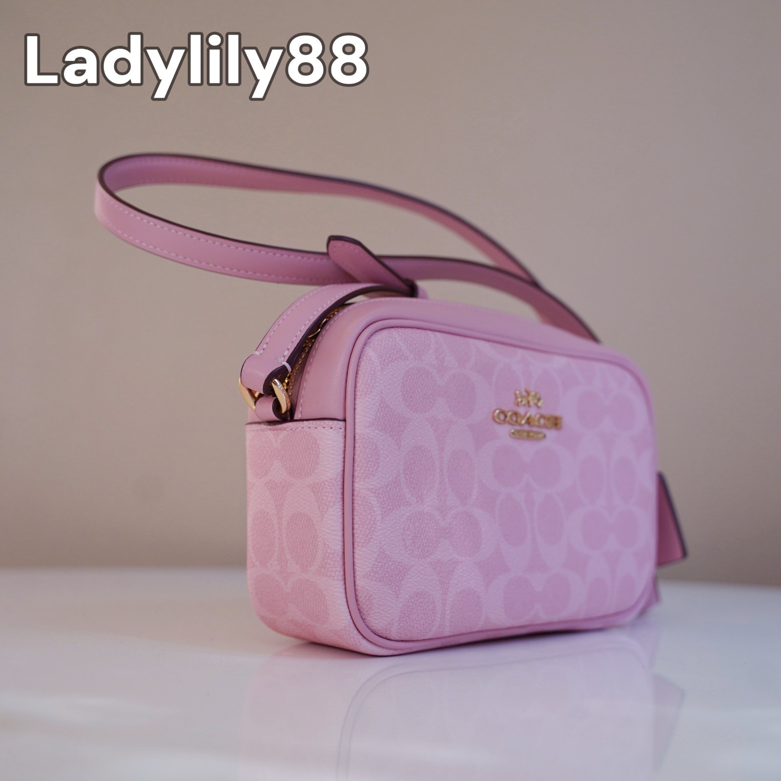 NWT Coach CY752 Mini Jamie Camera Bag In Signature Coated Canvas Color Opt $278