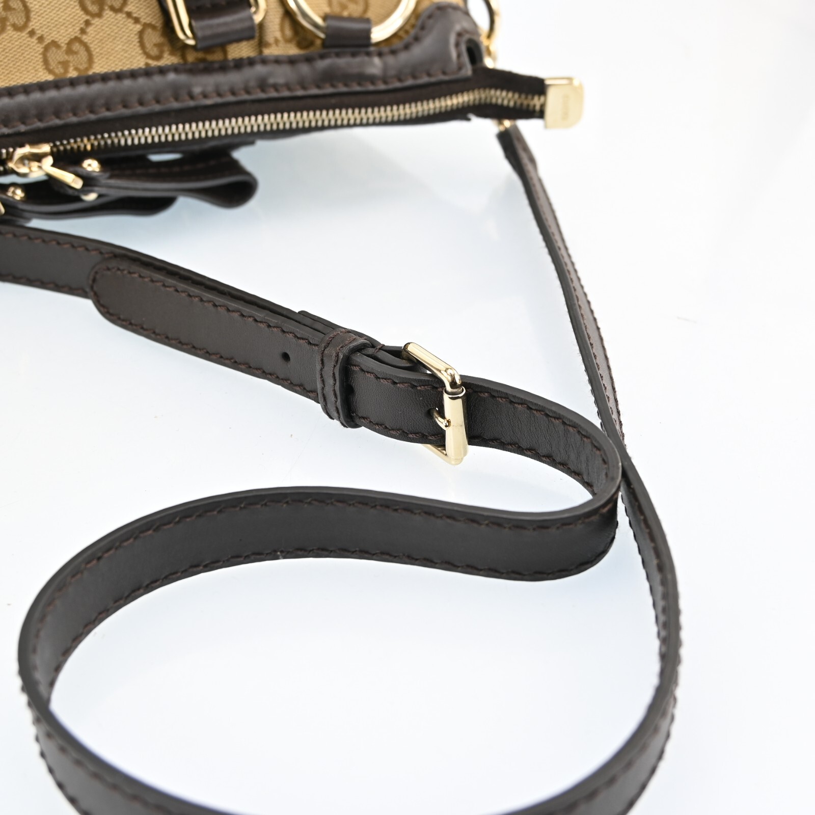 AUTH GUCCI Sukey 2Way Shoulder Tote Bag GG Canvas Leather 247902 P3776AC612