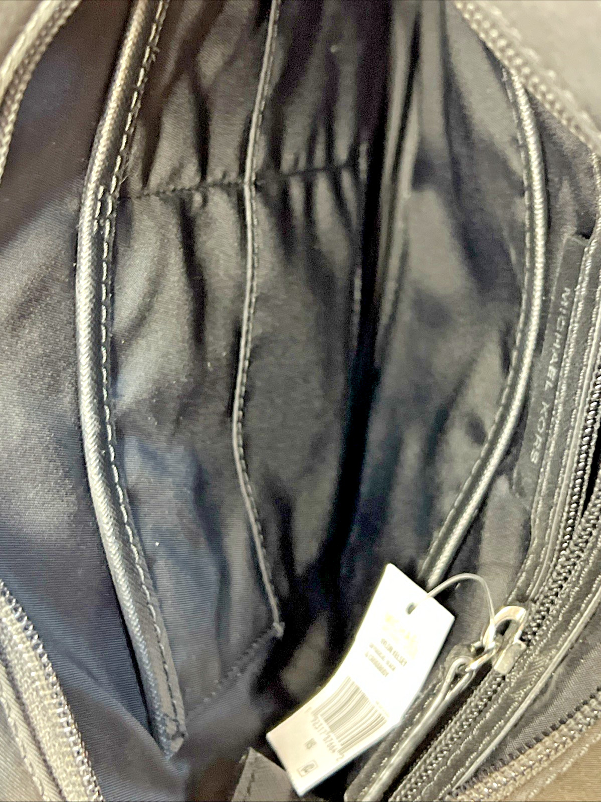 Michael Kors Black Nylon Kelsey Large Crossbody Purse Handbag Brand New w/Tags