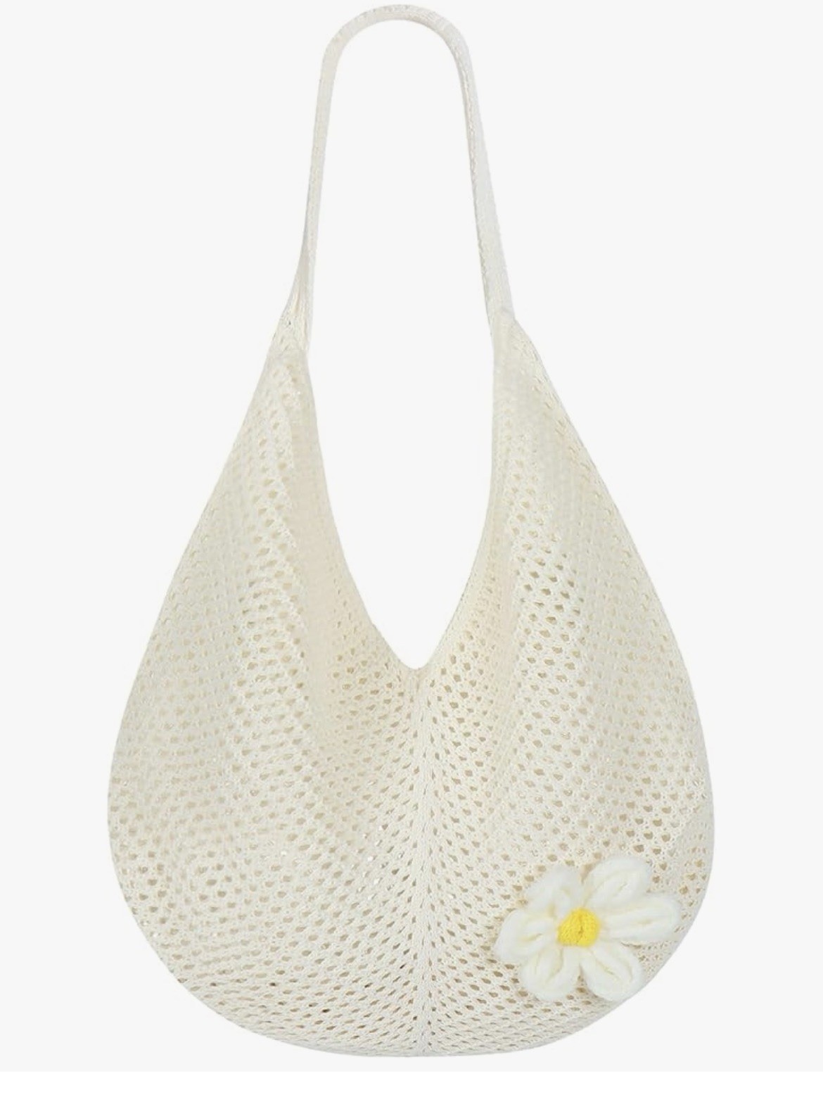 Daisy Crochet Tote Bag