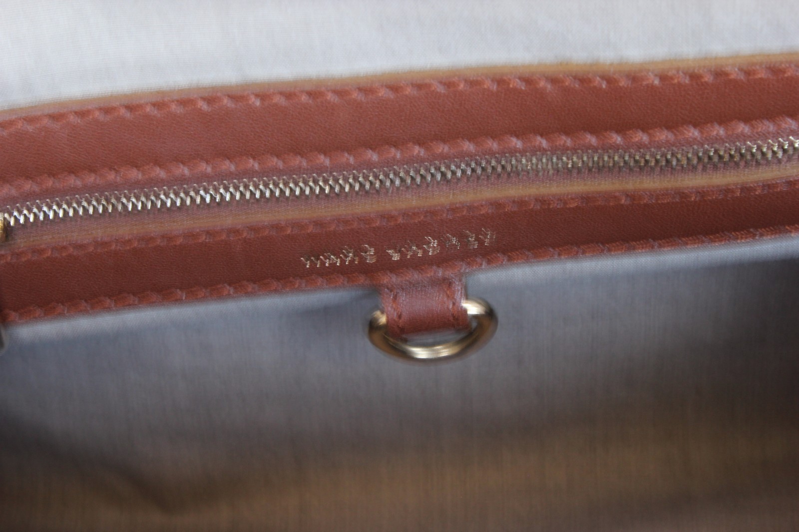 Marc Jacobs Stam Handbag Brown Satchel Gold Hardware Chains Cecilia NWT $1350