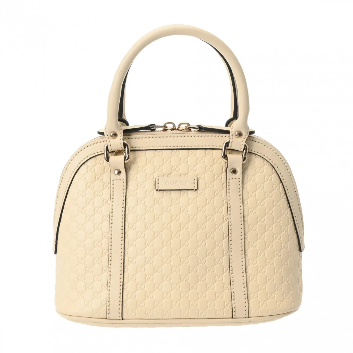 Gucci 2WAY 449654 Handbag Leather Ivory #WB3032