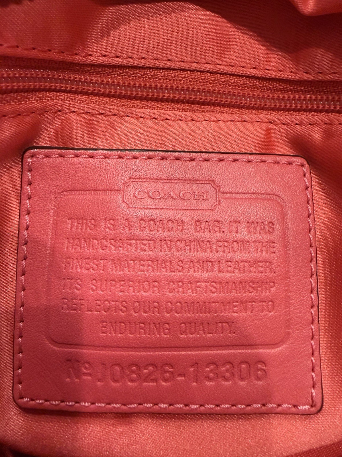 Vintage Y2K 2008 Coach Carly Signature Jacquard Hobo Bag Kahki Coral Pink 13306