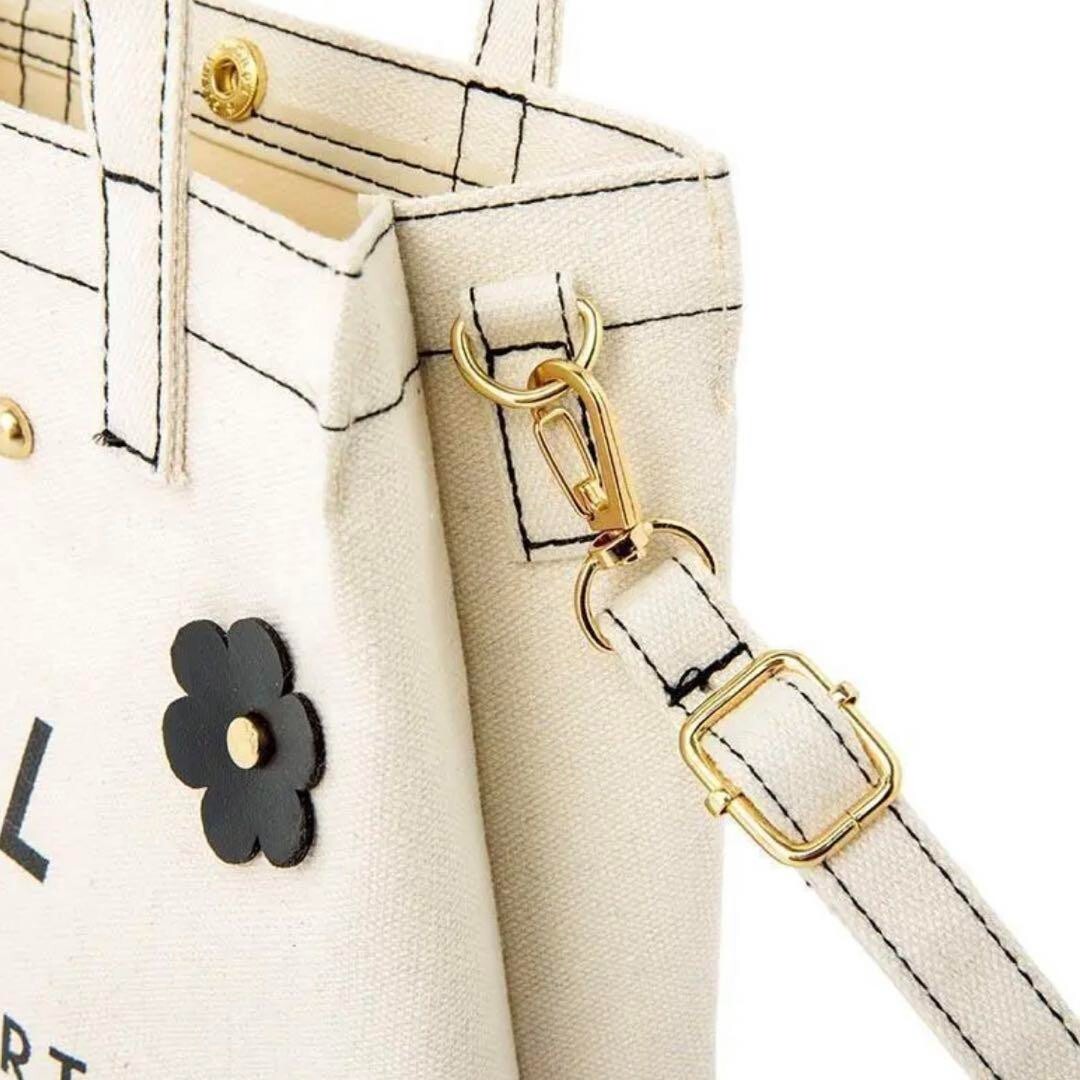 Jill Stuart 2WAY Flower Shoulder Bag White W17.5 x H22 x D10.5cm Takarajimasha