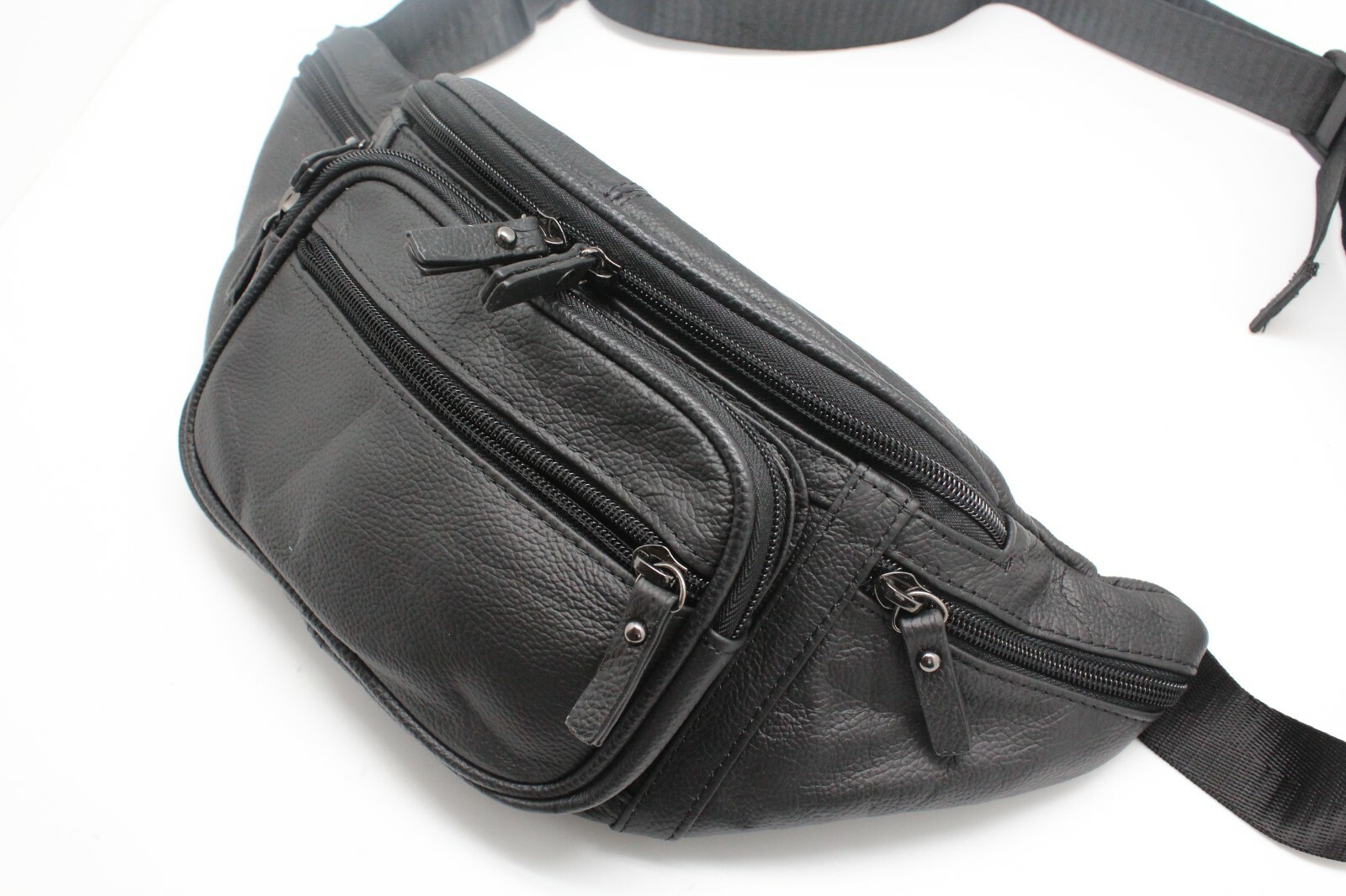 Large Leather Fanny Pack for men 5XL Waist Bag Travel Hip Purse for Women RJ3079