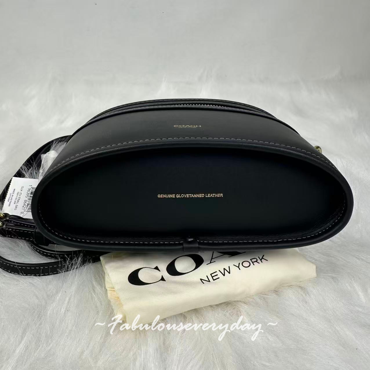 COACH Originals Trail Bag Crossbody Vanity Case In Leather/Gold/Black CBG93 NWT